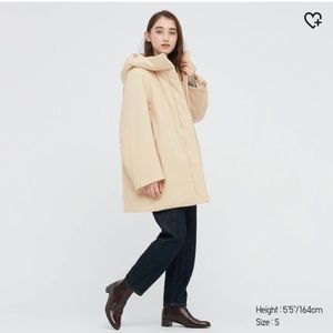 Uniqlo women's hybrid down short coat